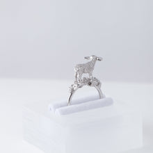 Load image into Gallery viewer, Sheep silver ring
