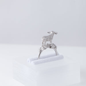 Sheep silver ring