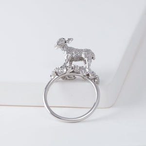 Sheep silver ring