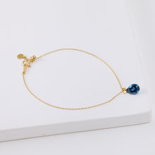 Load image into Gallery viewer, Smiley London blue topaz bracelet