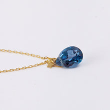 Load image into Gallery viewer, Smiley London blue topaz bracelet