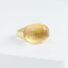 Load image into Gallery viewer, Mini rock faceted round citrine quartz ring