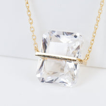 Load image into Gallery viewer, Band one-of-a-kind goshenite necklace