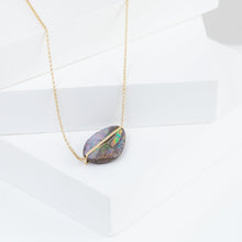 Load image into Gallery viewer, Band one-of-a-kind boulder opal necklace (No. 3994)