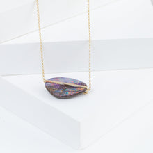 Load image into Gallery viewer, Band one-of-a-kind boulder opal necklace (No. 3994)