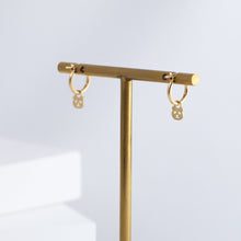Load image into Gallery viewer, Panda hoop earrings