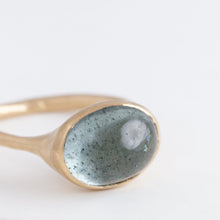 Load image into Gallery viewer, Gravity OOAK Moss Aquamarine ring B