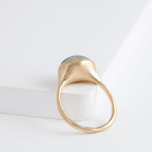 Load image into Gallery viewer, Gravity OOAK Moss Aquamarine ring B