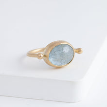 Load image into Gallery viewer, Roma OOAK Moss Aquamarine ring