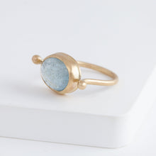 Load image into Gallery viewer, Roma OOAK Moss Aquamarine ring