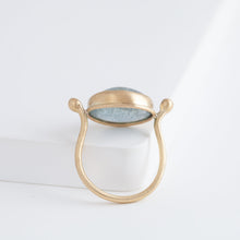 Load image into Gallery viewer, Roma OOAK Moss Aquamarine ring