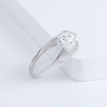 Load image into Gallery viewer, Mini rock crystal Japanese quartz ring - silver