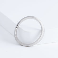 Load image into Gallery viewer, Currents 2.3mm platinum ring with pave diamonds