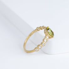 Load image into Gallery viewer, Pebble little one-of-a-kind green sapphire ring