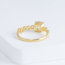 Load image into Gallery viewer, Pebble little solitaire diamond ring (made-to-order)