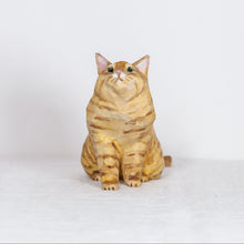 Load image into Gallery viewer, Ryoji Bannai - #2609 Orange tabby sitting cat