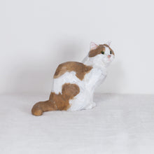 Load image into Gallery viewer, Ryoji Bannai - #2615 Brown and white side sitting cat