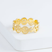 Load image into Gallery viewer, Smiley iconic ring (18K Yellow Gold)