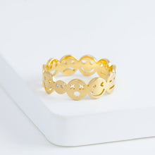 Load image into Gallery viewer, Smiley iconic ring (18K Yellow Gold)