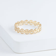 Load image into Gallery viewer, Smiley eternity ring