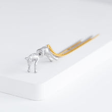Load image into Gallery viewer, Horse through rhodium plated silver earring