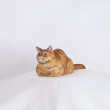 Load image into Gallery viewer, Ryoji Bannai - #20 Orange tabby chilling cat