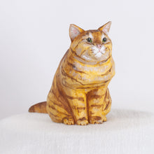 Load image into Gallery viewer, Ryoji Bannai - #9 Orange tabby sitting cat