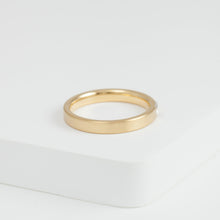 Load image into Gallery viewer, Half moon diamond yellow gold ring
