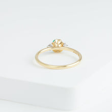 Load image into Gallery viewer, Enfold one-of-a-kind emerald and diamond ring