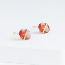 Load image into Gallery viewer, Band oval andesine studs