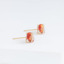 Load image into Gallery viewer, Band oval andesine studs