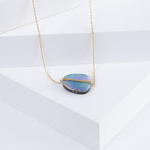 Load image into Gallery viewer, Band one-of-a-kind boulder opal necklace B