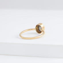 Load image into Gallery viewer, OOAK Oval salt and pepper diamond ring