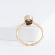 Load image into Gallery viewer, OOAK Oval salt and pepper diamond ring
