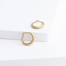 Load image into Gallery viewer, Matte hoop earrings