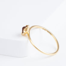 Load image into Gallery viewer, Enfold one-of-a-kind orange sapphire ring