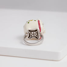 Load image into Gallery viewer, White piggy bank ring