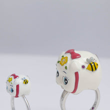 Load image into Gallery viewer, White piggy bank ring