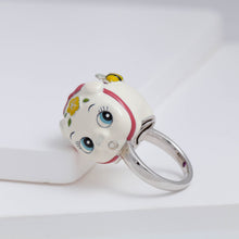 Load image into Gallery viewer, White piggy bank ring