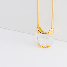 Load image into Gallery viewer, Drop mini oval quartz earring - Kolekto