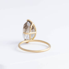 Load image into Gallery viewer, Fall in drop smoky quartz ring
