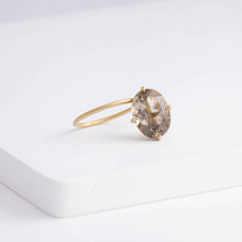 Load image into Gallery viewer, Fall in drop smoky quartz ring