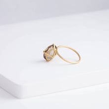Load image into Gallery viewer, Fall in drop smoky quartz ring