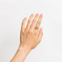 Load image into Gallery viewer, Rough stone green grossular garnet ring - Kolekto