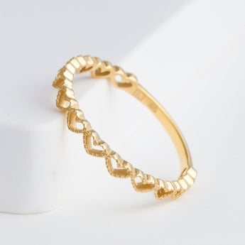 Repeat heart ring - Kolekto