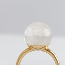 Load image into Gallery viewer, Gyoku rutilated quartz ring
