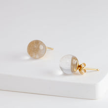 Load image into Gallery viewer, Gyoku rutilated quartz earrings
