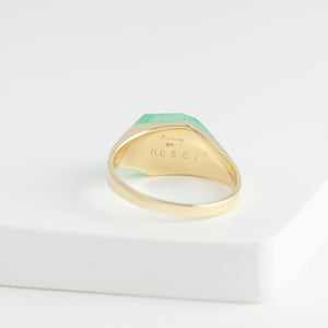 [Limited Edition] Mini rock crystal emerald ring