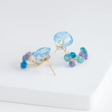 Load image into Gallery viewer, Fairy blue topaz and pearl earrings [limited edition]
