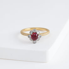 Load image into Gallery viewer, Spread ruby diamond ring
